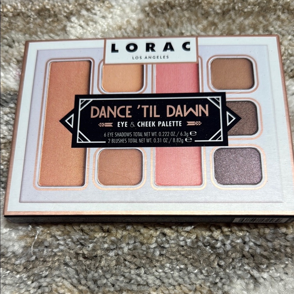 LORAC Dance 'Til Dawn Eye & Cheek Palette - Peach and Bronze. Sealed in box